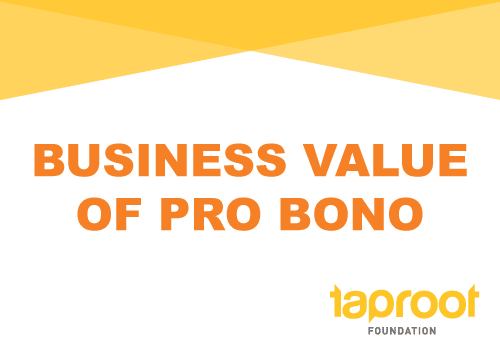 Business Value of Pro Bono