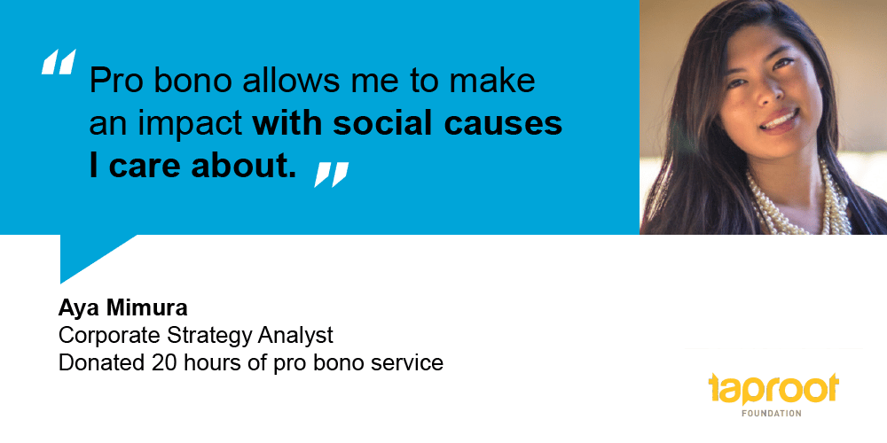 A strategy professional shares why she chooses to make a difference through pro bono service.