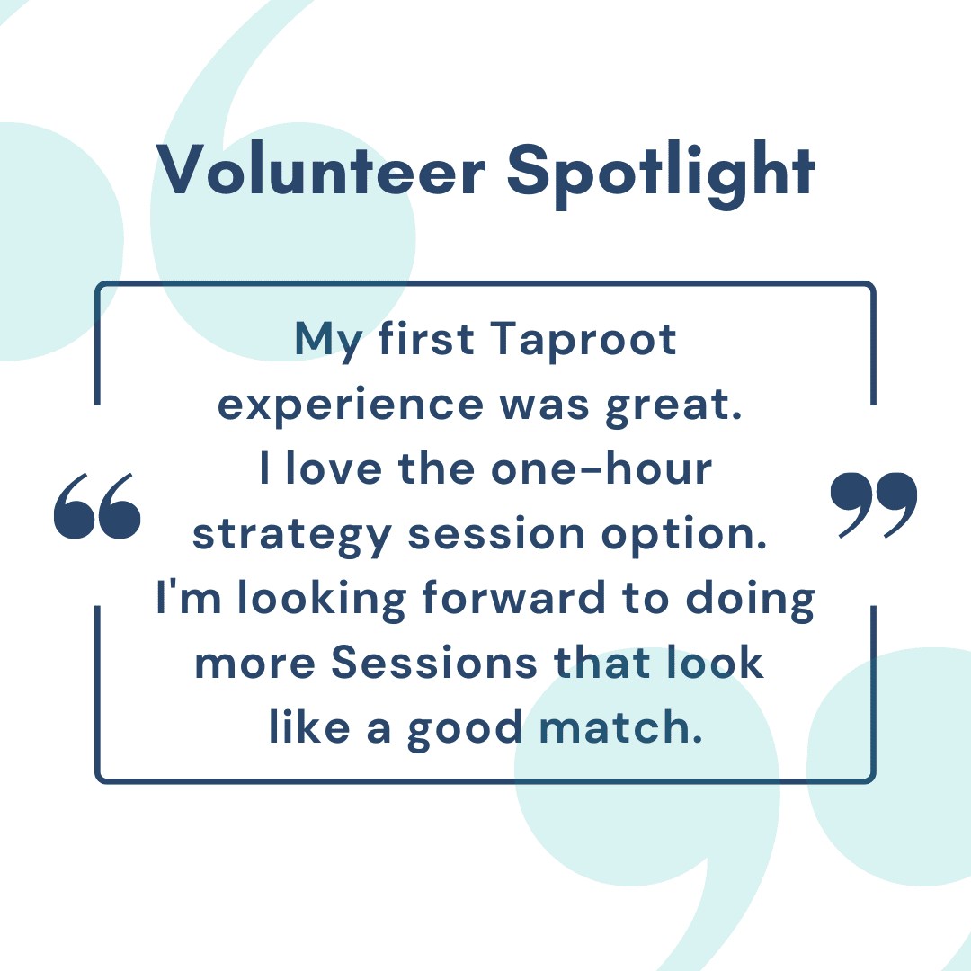 volunteer quote on sessions
